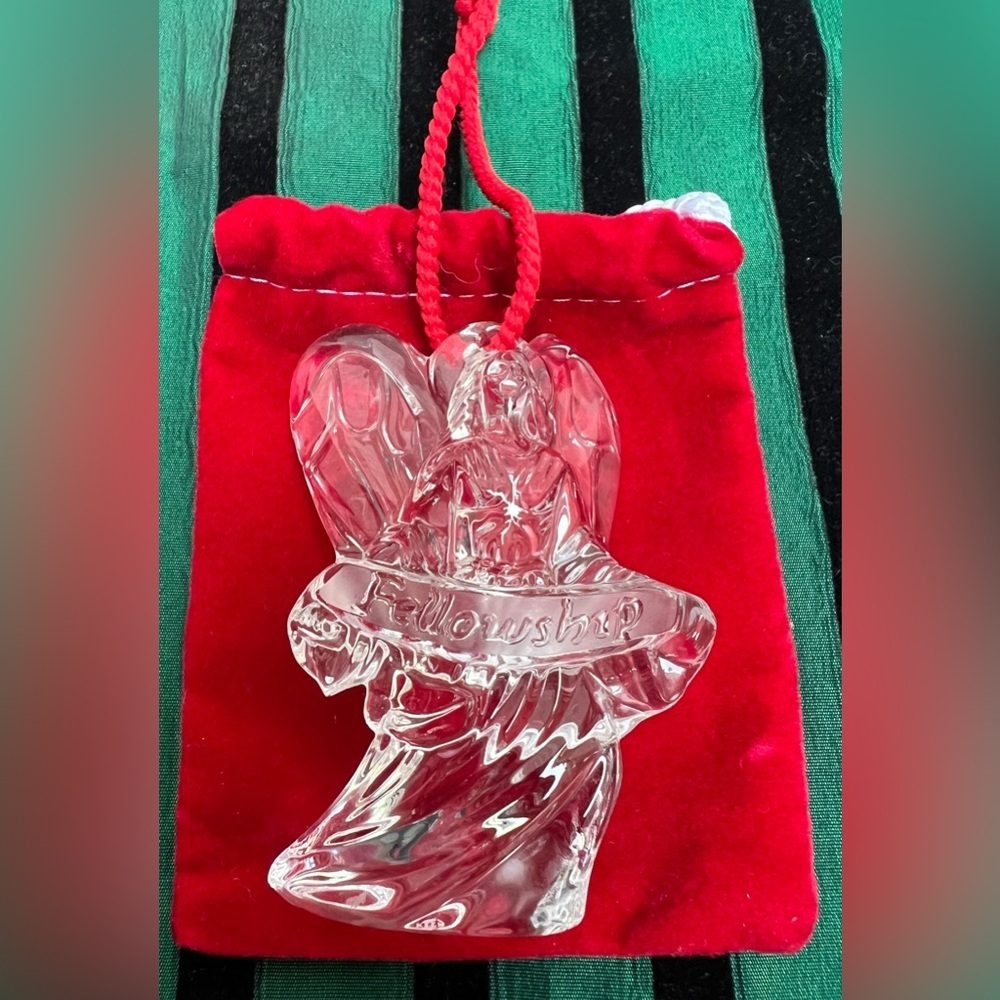 WATERFORD Crystal Holiday Ornament - The Millennium Angels - Fellowship
